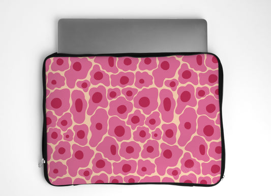 dank n drip pink bloom laptop sleeve