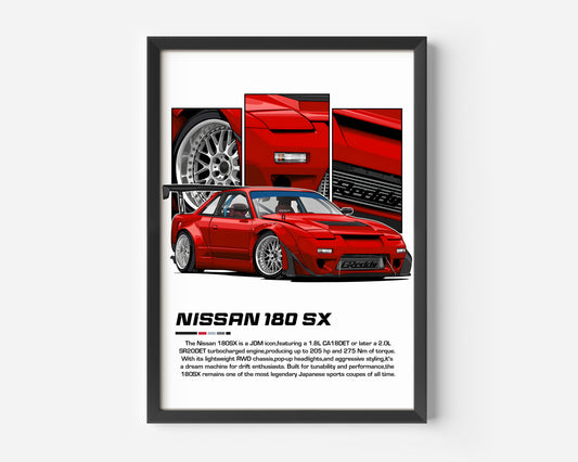 Nissan 180SX Poster