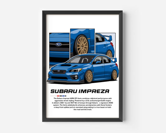 Subaru Impreza Poster