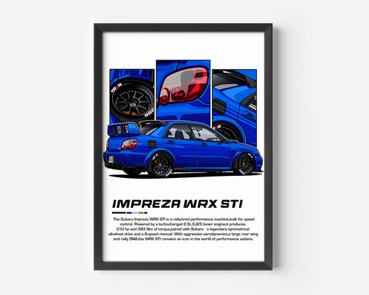 Subaru WRX STI Poster