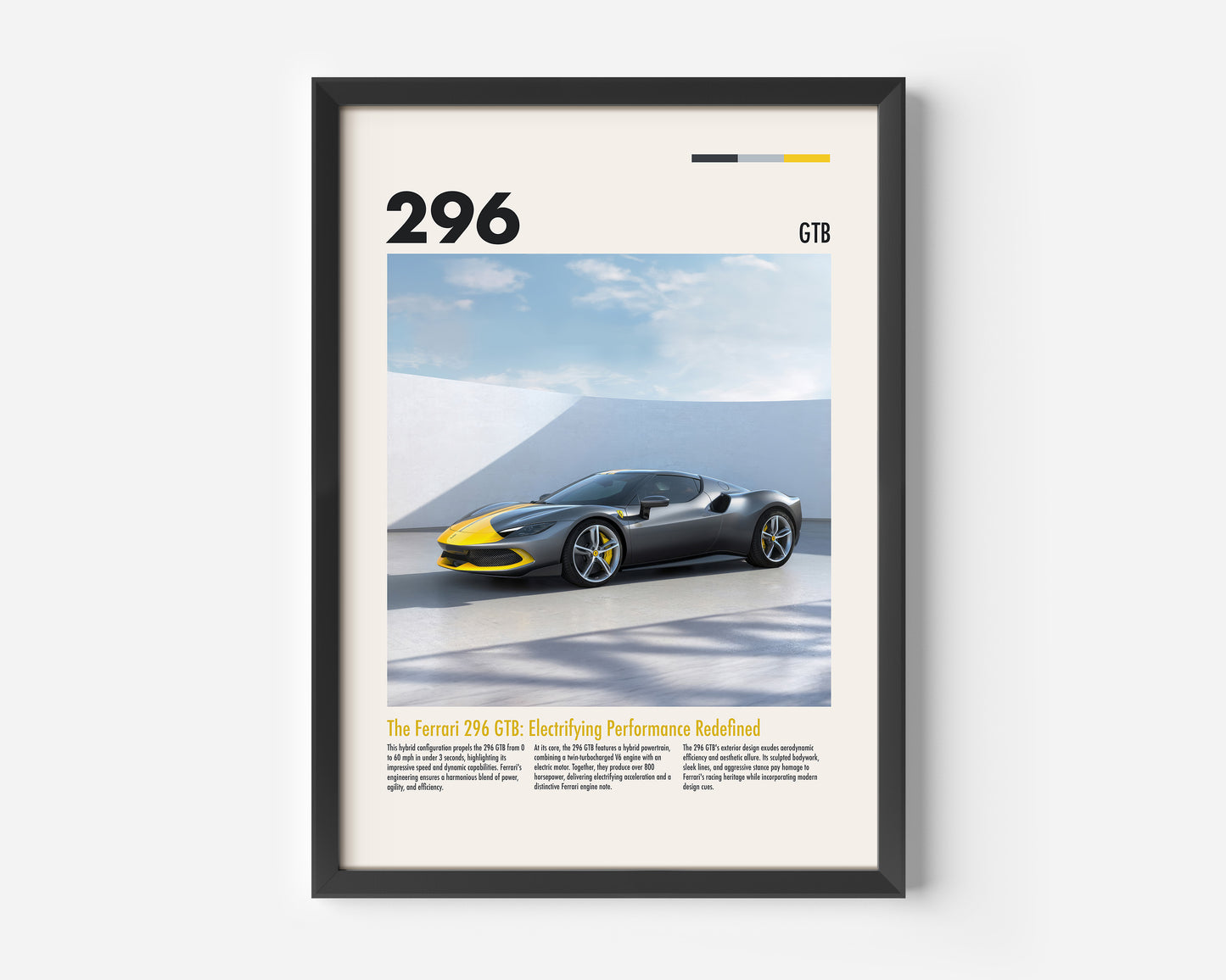 Ferrari 296 GTB Poster