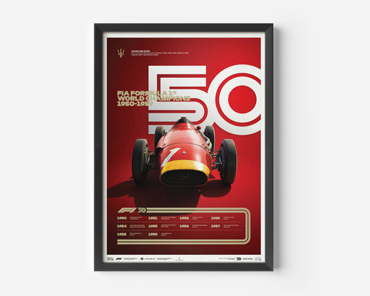 Formula World Champions 1950-1959 Poster
