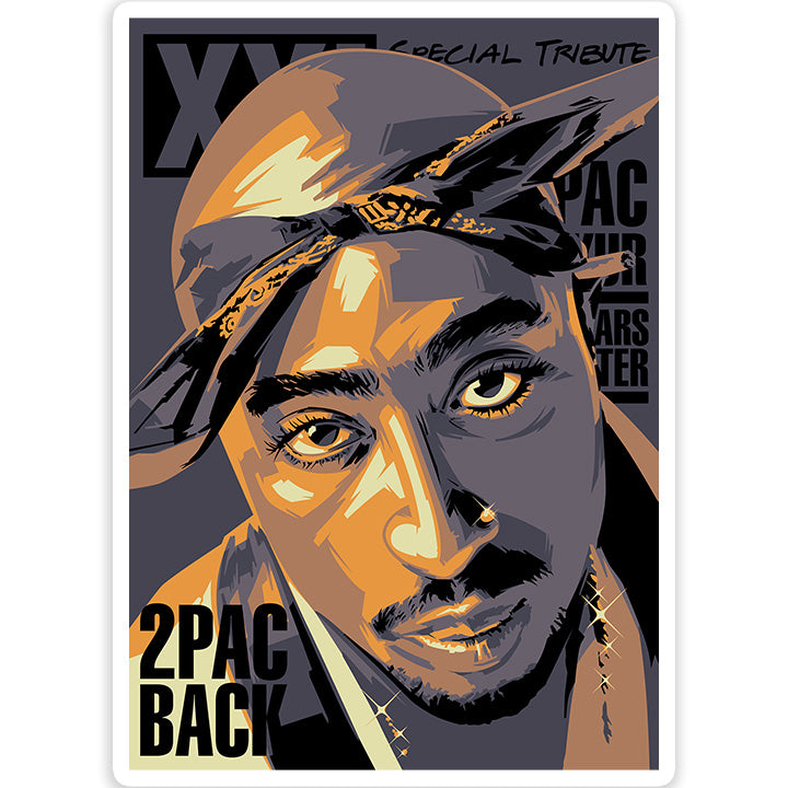 2PAC BACK Sticker