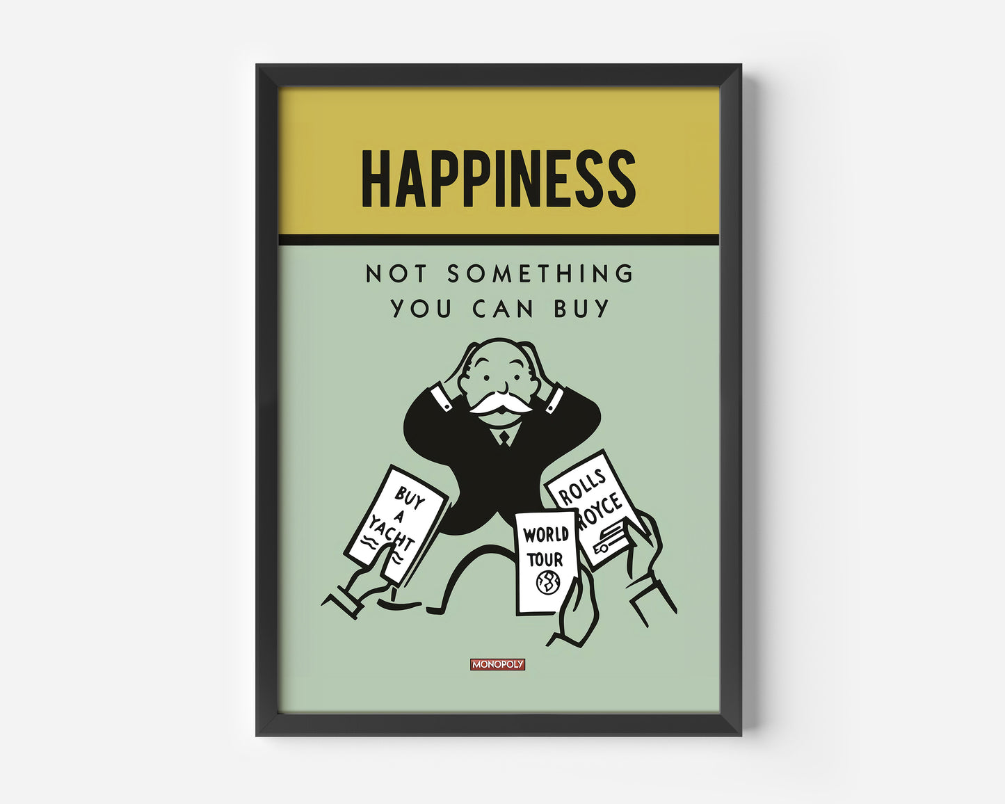 Monopoly Happiness Poster