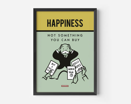 Monopoly Happiness Poster