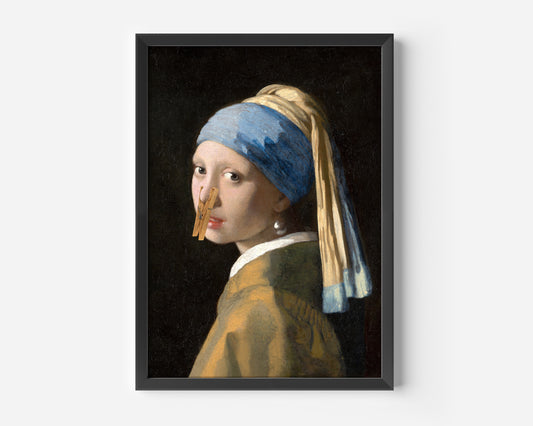 The Girl with a Clip Poster