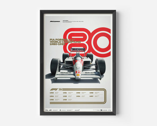 Formula World Champions 1980-1989 Poster
