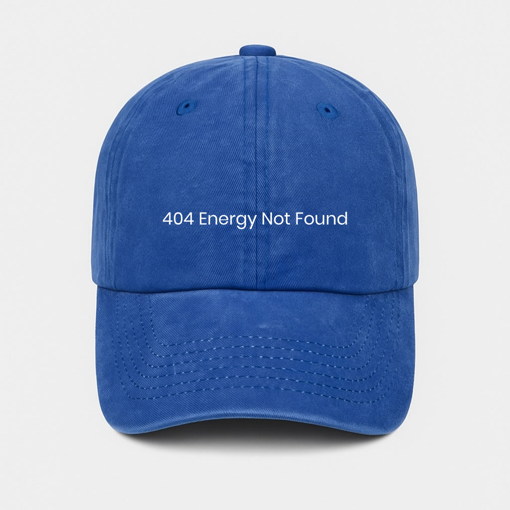 404 Energy Not Found Washed Cap