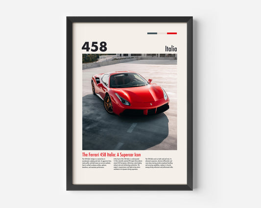 Ferrari 458 Italia Poster