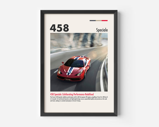 Ferrari 458 Speciale Poster
