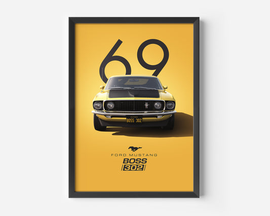 Ford Mustang Boss 302 Poster