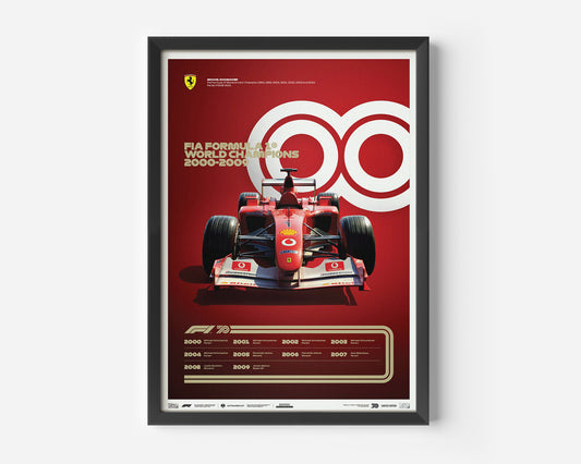 Formula 1 World Champions 2000-2009 Poster