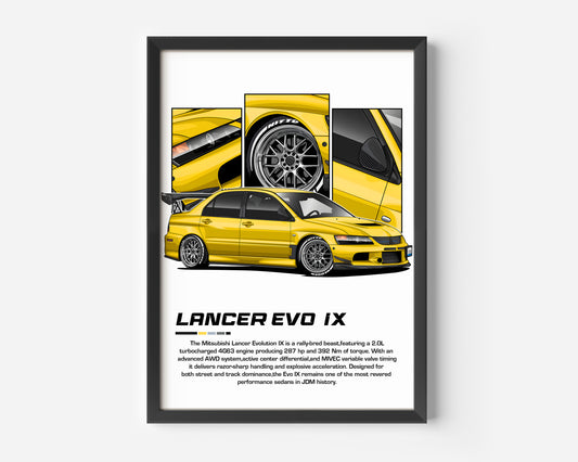 Lancer Evo 1X Poster