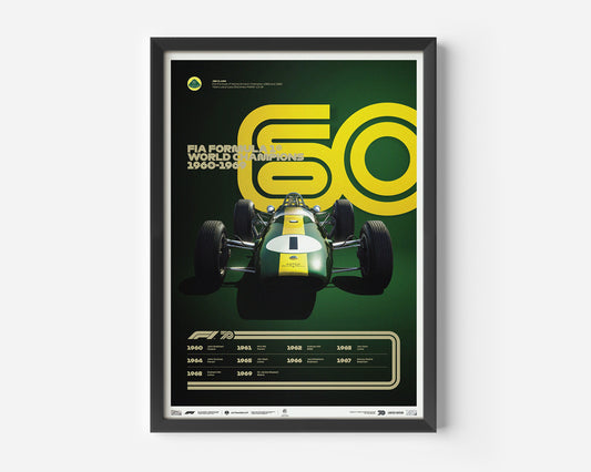 Formula 1 World Champions 1960-1969 Poster