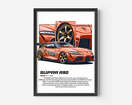 Supra A90 Poster