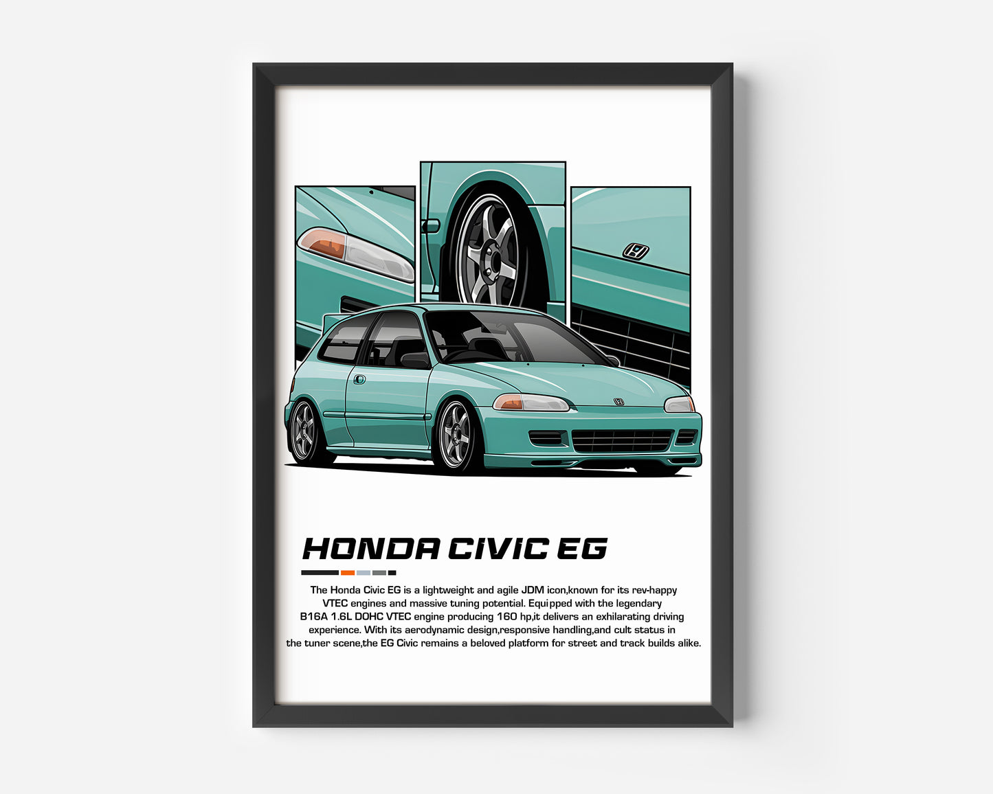 Honda Civic EG Poster