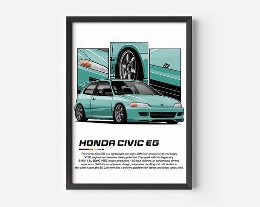 Honda Civic EG Poster