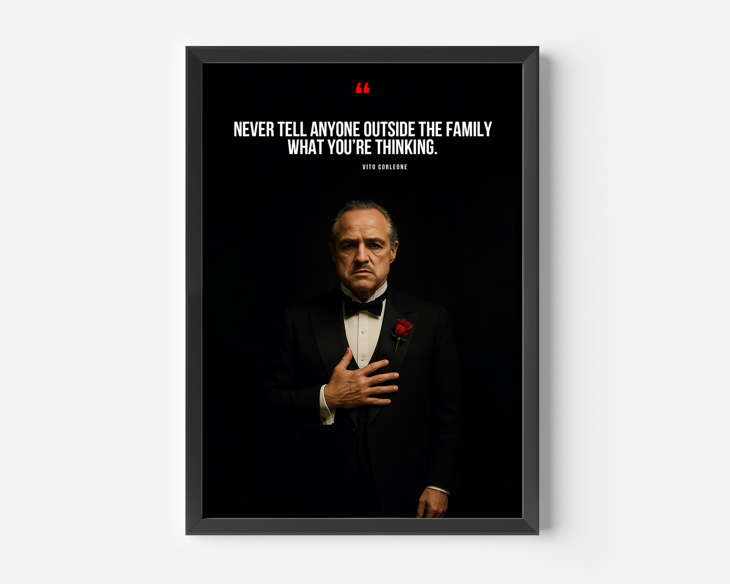 Vito Corleone The Godfather Poster