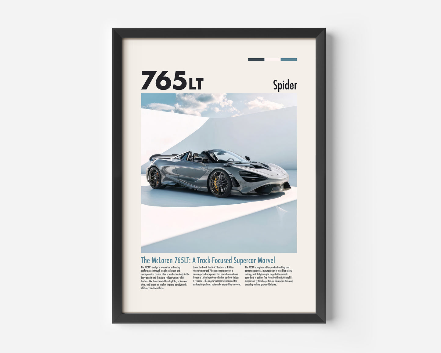 McLaren 765LT Spider Poster
