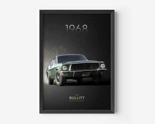 Ford Mustang Bullitt Fastback Poster
