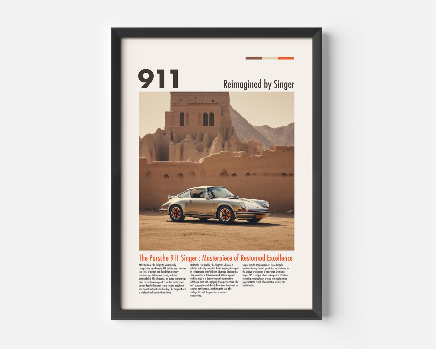 Porsche 911 reimagined by singer Poster