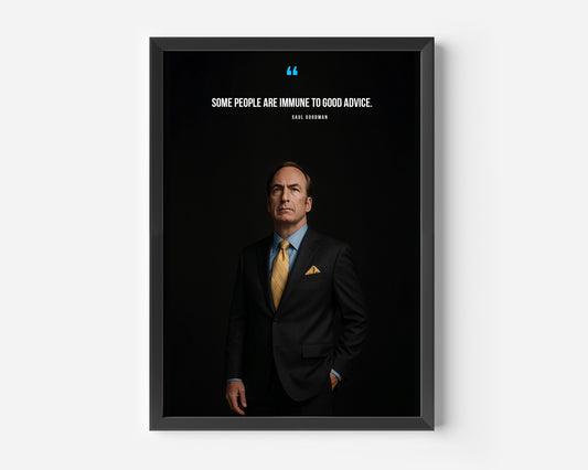 Saul Goodman Breaking Bad Quote Poster