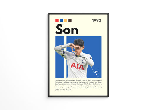 Son Heung-min 1992 Poster
