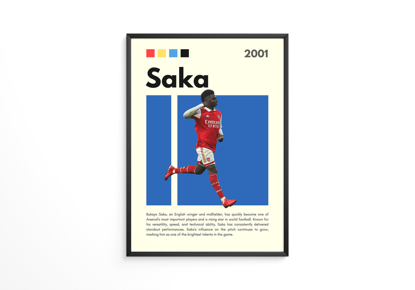 Bukayo Saka 2001 Poster
