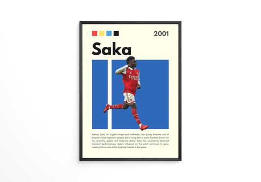 Bukayo Saka 2001 Poster