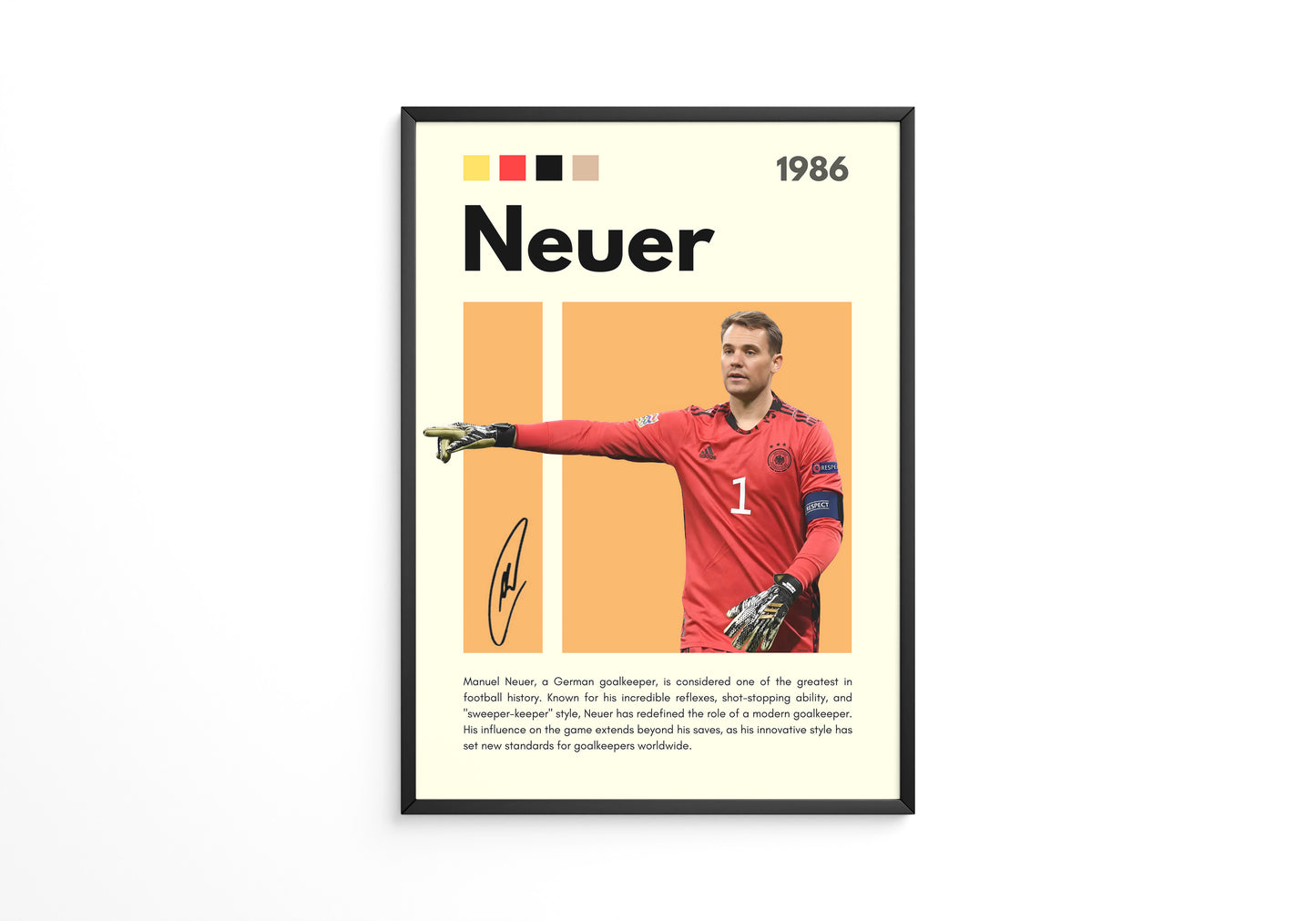 Manuel Neuer 1986 Poster