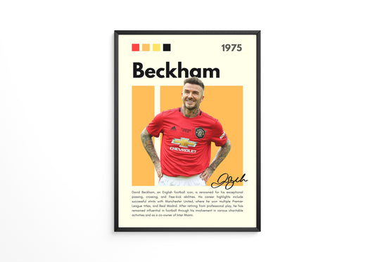 David Beckham 1975 Poster