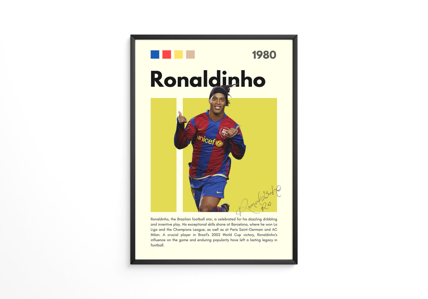 Ronaldinho Gaúcho 1980 Poster