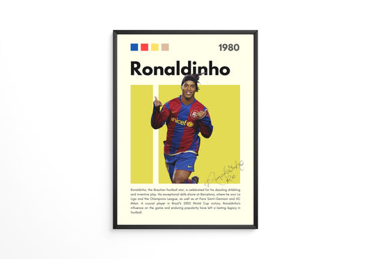 Ronaldinho Gaúcho 1980 Poster