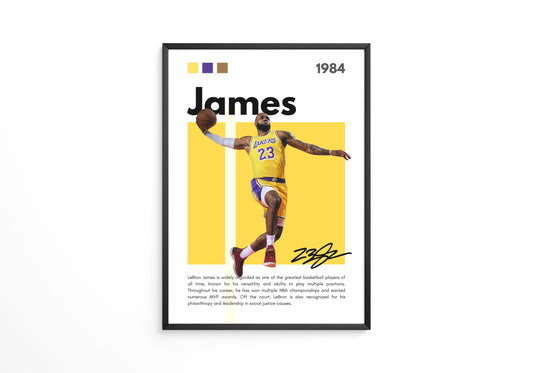 LeBron James 1984 Poster