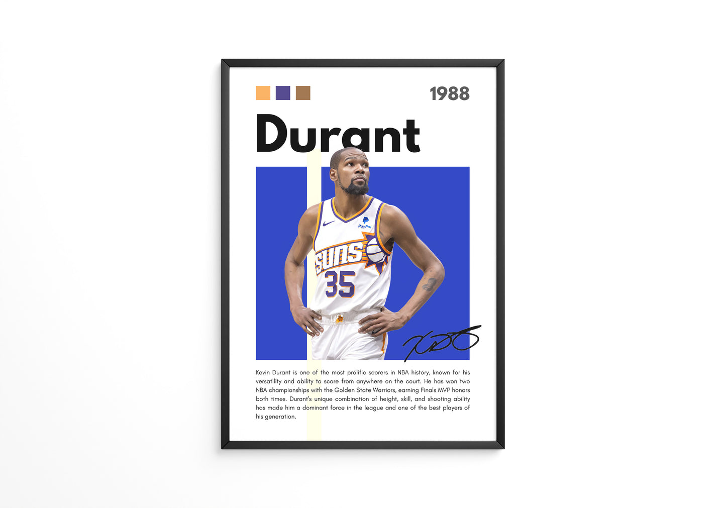 Kevin Durant 1988 Poster