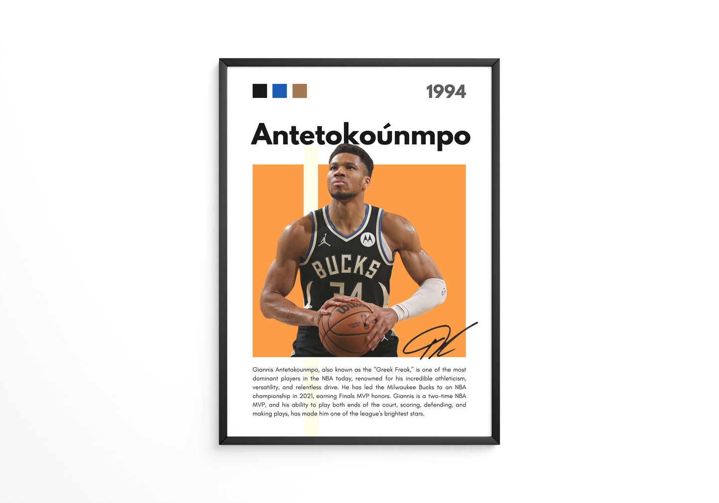 Giannis Antetokounmpo 1994 Poster