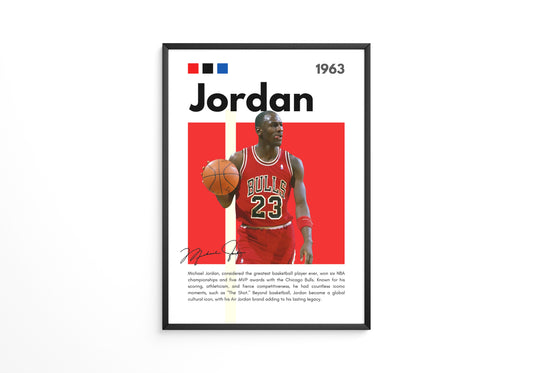 Michael Jordan 1963 Poster