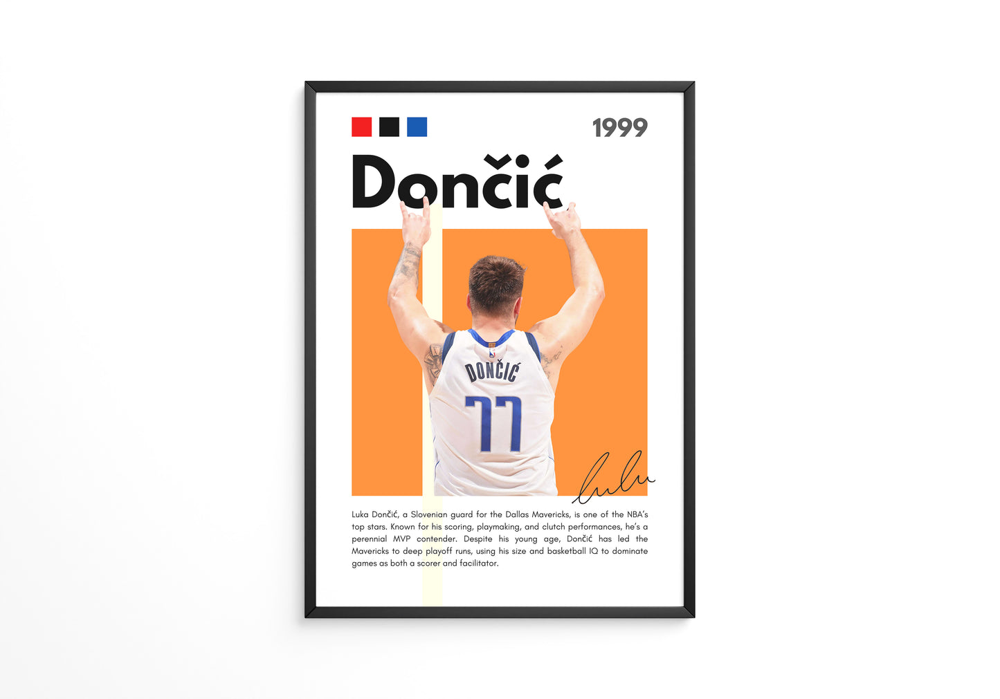 Luka Dončić 1999 Poster