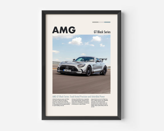 Mercedes AMG GT Black Series Poster
