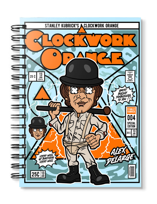 Alex Delarge Clockwork Orange Pop Art Notebook