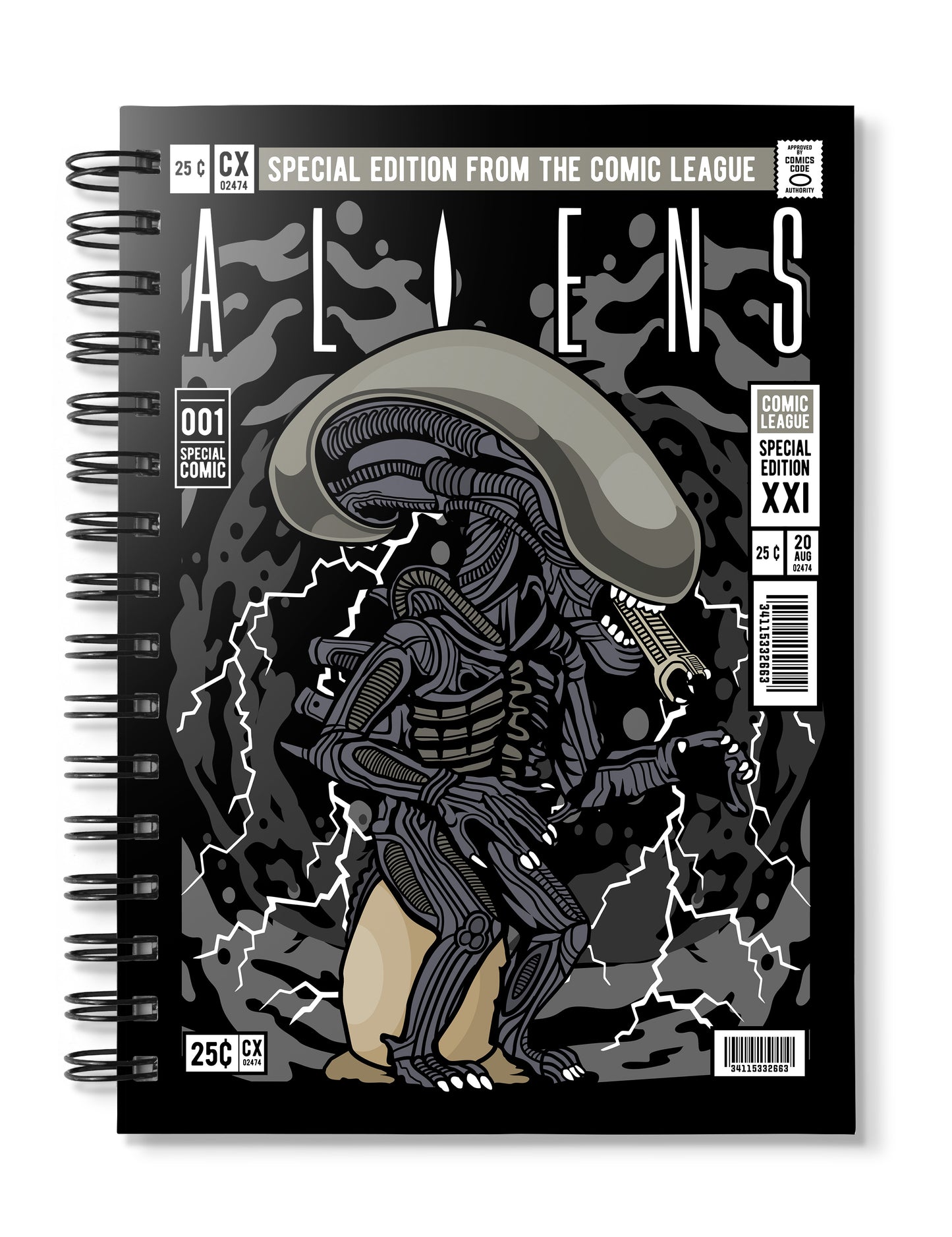 Alien 2 pop Art Notebook