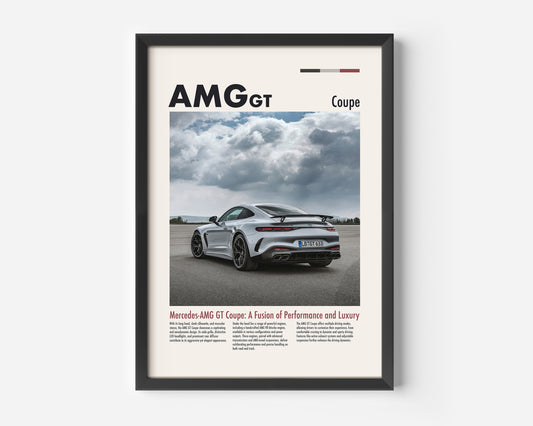 Mercedes AMG GT Black Series Back Poster