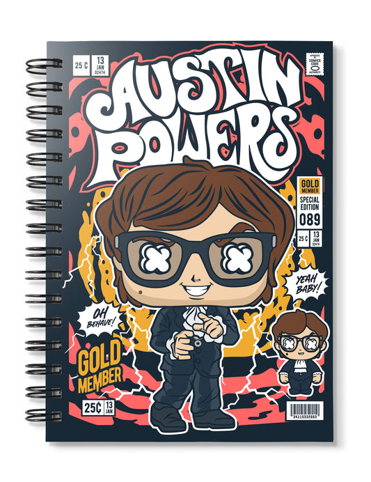 Austin Powers Pop Art Notebook