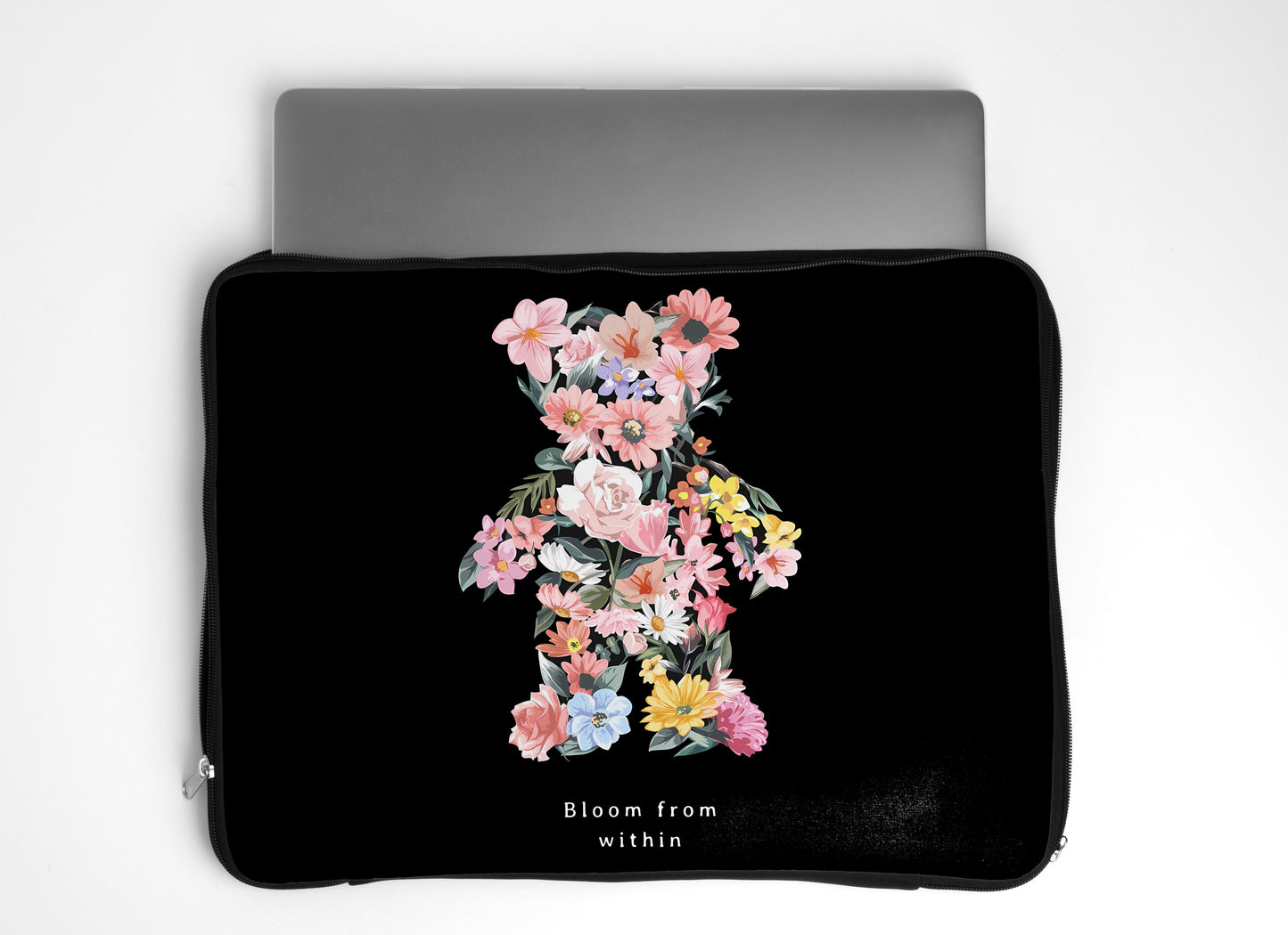 dank n drip bloom bear laptop sleeve