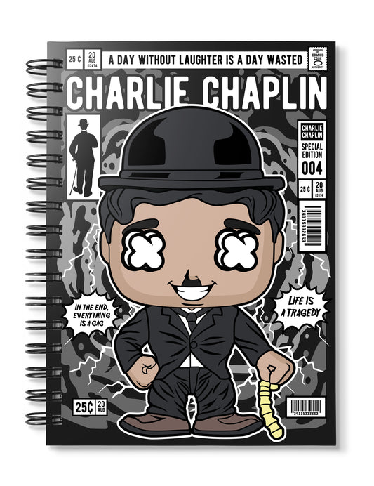 Charlie Chaplin Pop Art Notebook