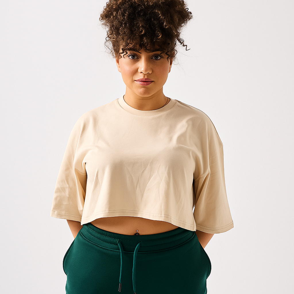Basic Cropped Oversized Tee's