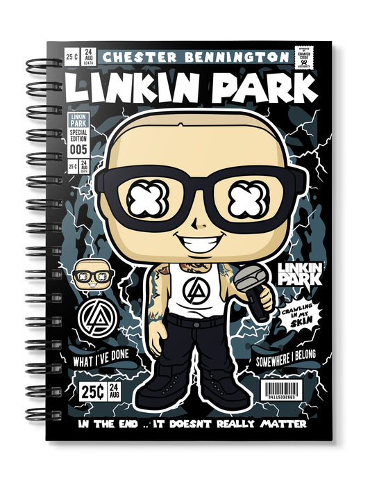 linkin park pop art notebook