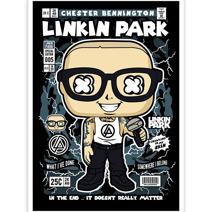 Chester Bennington pop Art Sticker