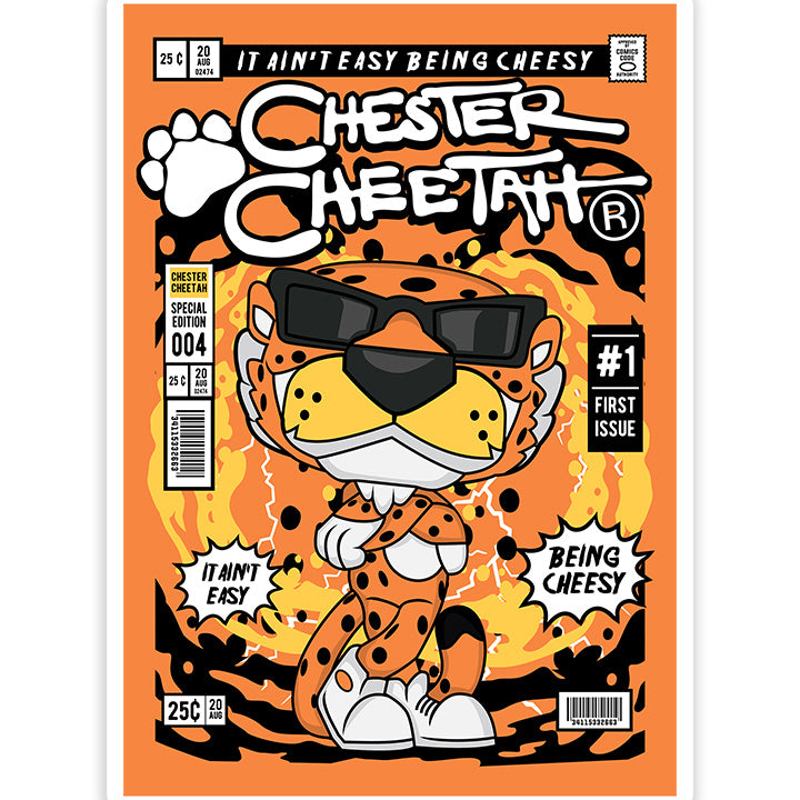 Chester Cheetah pop Art Sticker