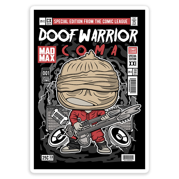 Coma Doof Warrior pop Art Sticker